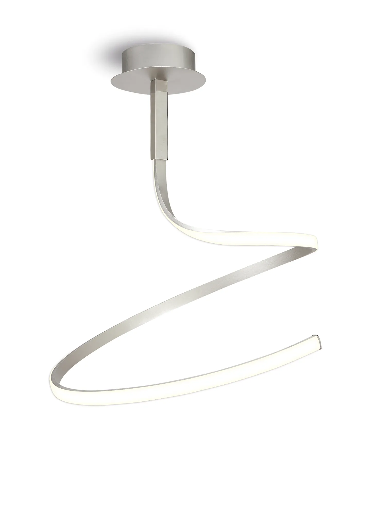 Nur Silver Ceiling Lights Mantra Semi Flush Fittings